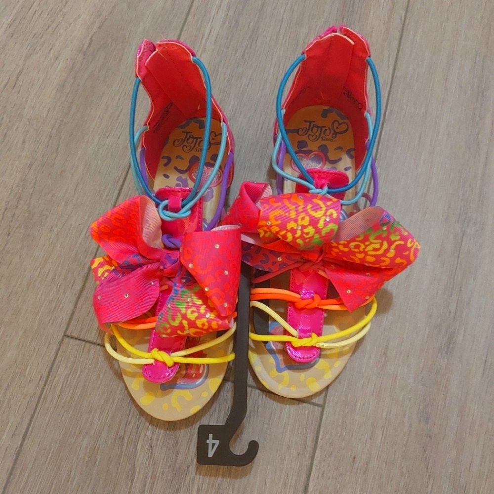 Jojo Siwa Flat Form Girls Sandal Multicolor.